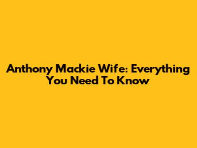 Anthony Mackie Wife: Everything You Need To Know