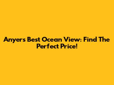 Anyer's Best Ocean View: Find The Perfect Price!