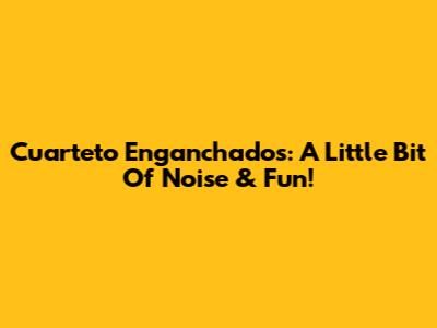 Cuarteto Enganchados: A Little Bit Of Noise & Fun!