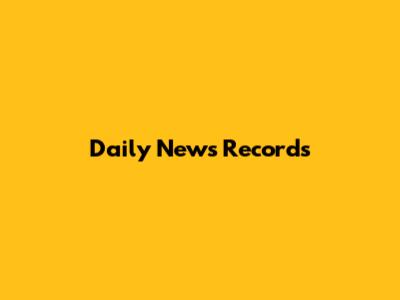 Daily News Records