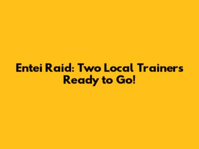 Entei Raid: Two Local Trainers Ready to Go!