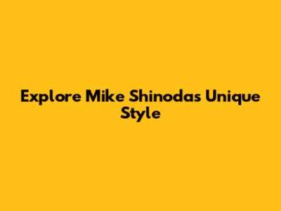 Explore Mike Shinoda's Unique Style