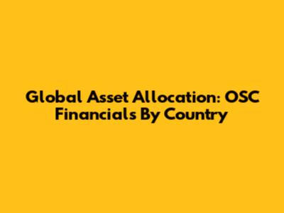 Global Asset Allocation: OSC Financials By Country