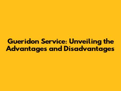 Gueridon Service: Unveiling the Advantages and Disadvantages