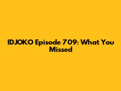 IDJOKO Episode 709: What You Missed