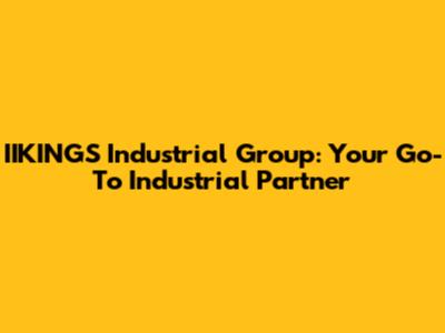 IIKINGS Industrial Group: Your Go-To Industrial Partner