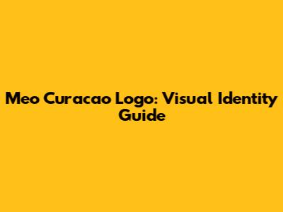 Meo Curacao Logo: Visual Identity Guide