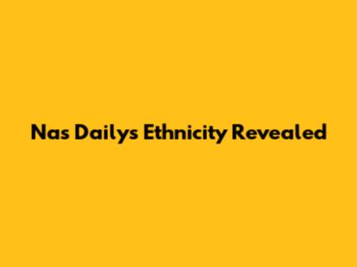 Nas Daily's Ethnicity Revealed