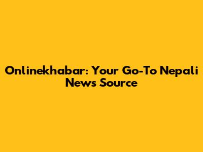 Onlinekhabar: Your Go-To Nepali News Source