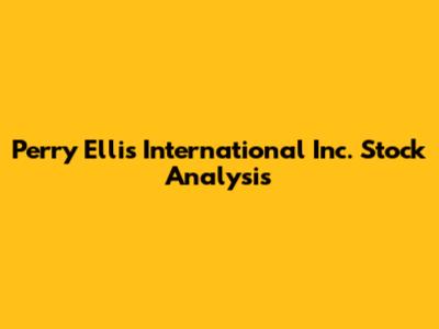Perry Ellis International Inc. Stock Analysis
