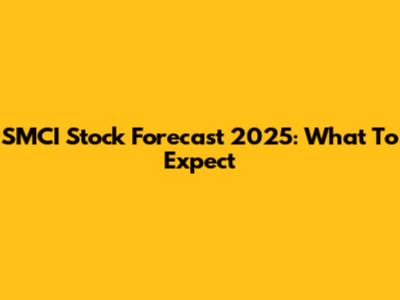 SMCI Stock Forecast 2025: What To Expect
