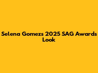 Selena Gomez's 2025 SAG Awards Look