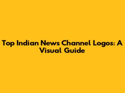 Top Indian News Channel Logos: A Visual Guide