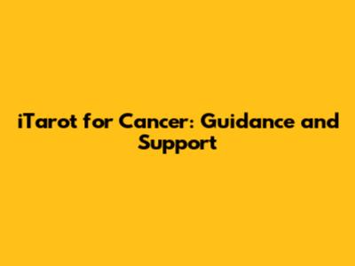iTarot for Cancer: Guidance and Support
