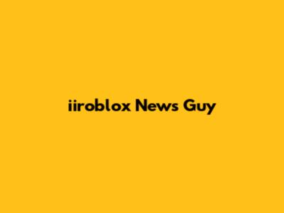 iiroblox News Guy